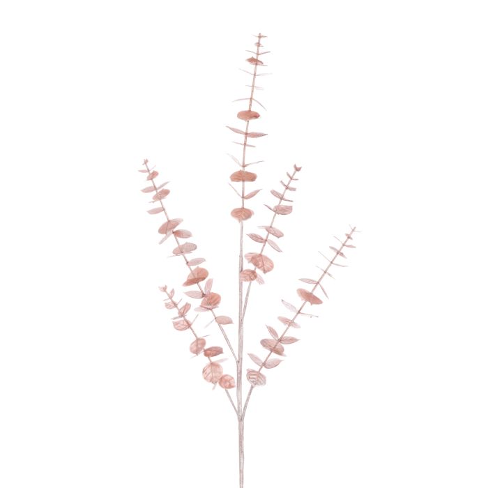 Metallic Eucalyptus Spray 90cm Pink