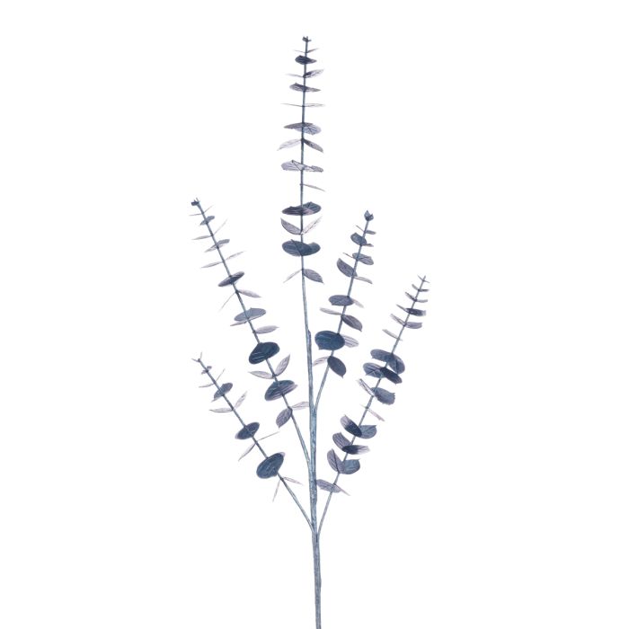 Metallic Eucalyptus Spray 90cm Blue