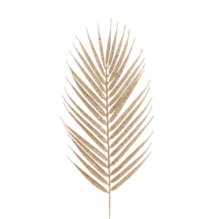 Glittered Fern Spray 53cm Gold