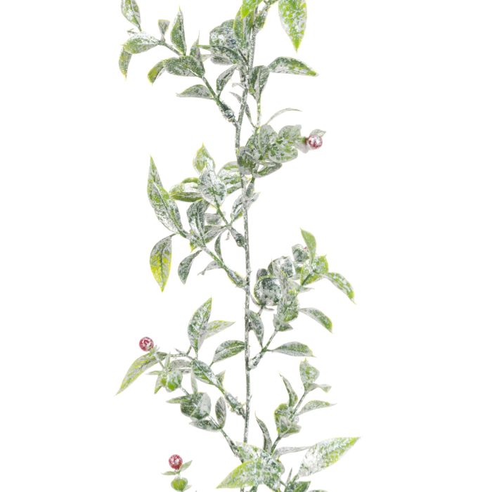 Sparkle Leaf Berry Garland 180cm
