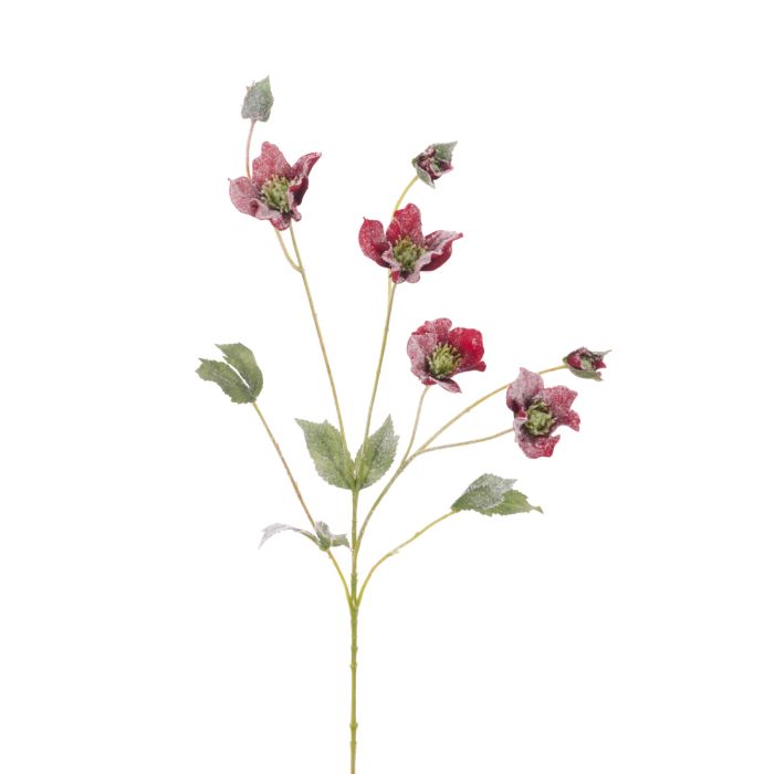 Snow Hellebore Spray Red/White 76cm
