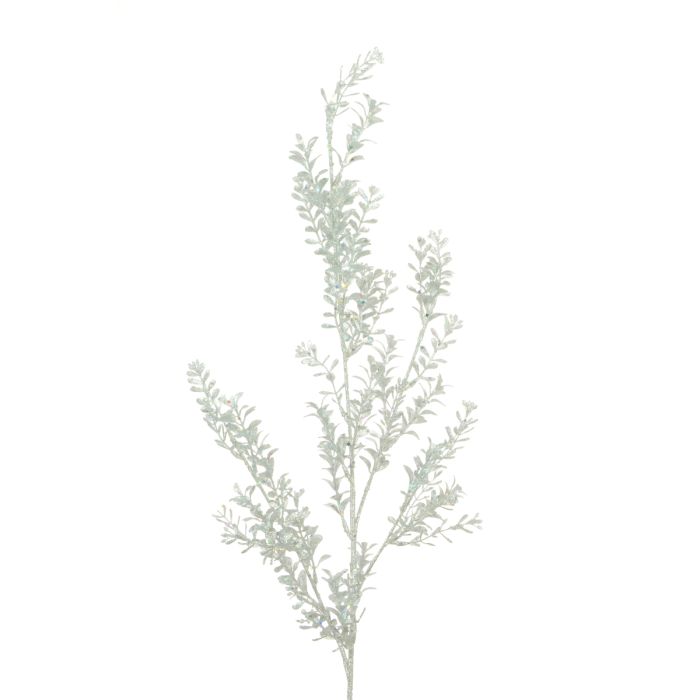 Sparkle Boxwood Spray 78cm Silver
