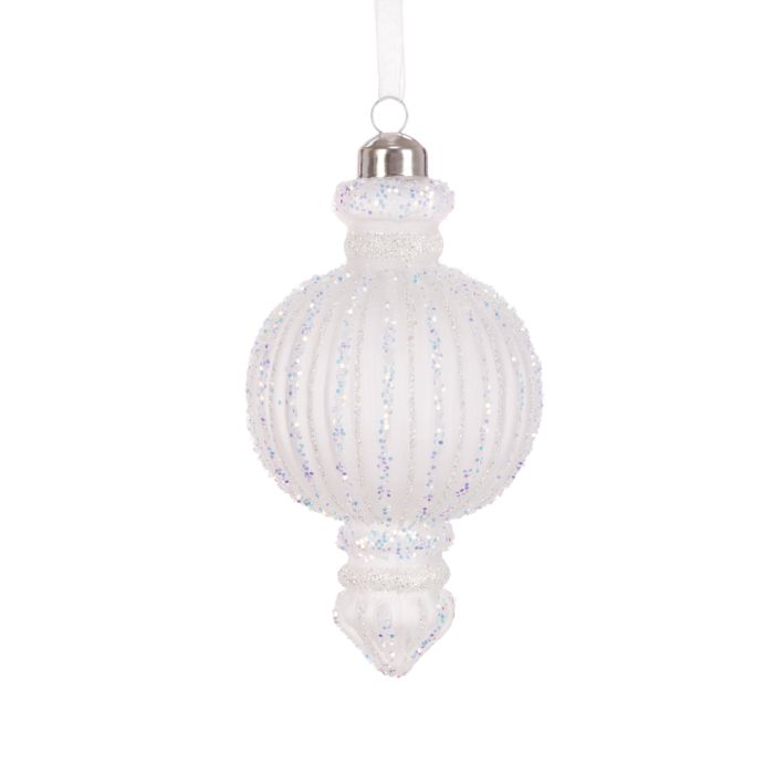 GLASS Nelma Finial 13cm