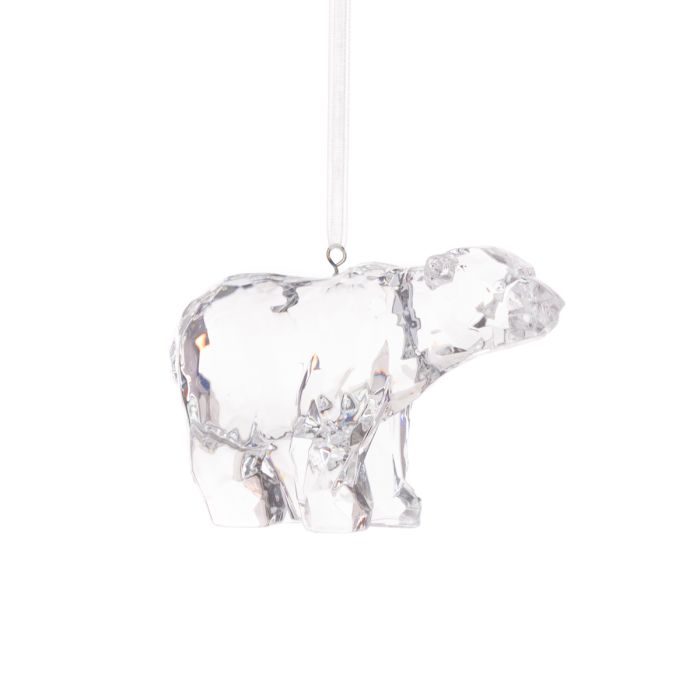 Clear Polar Bear Hanger 5cm