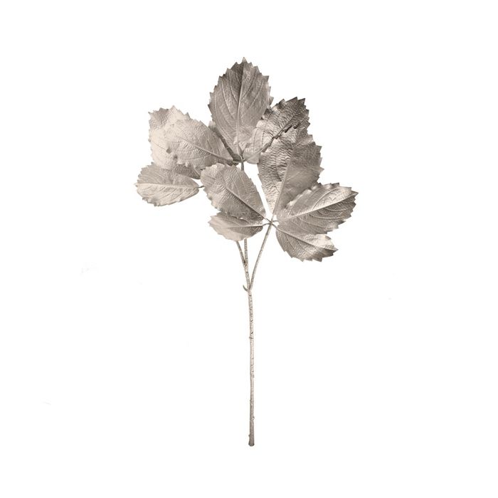 89cm Painted Cryptotaenia Japonica Spray Silver