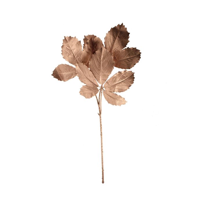 89cm Painted Cryptotaenia Japonica Spray Rose Gold