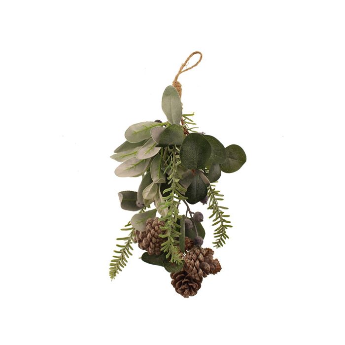 53cm Blueberry Hanging Décor with Piencones Green