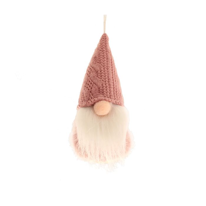 11cm Fabric Gonk Hanger Pink