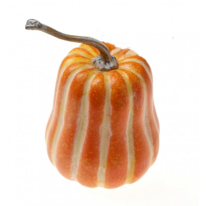 Small Artificial Butternut Pumpkin - Orange/Yellow (17cm)