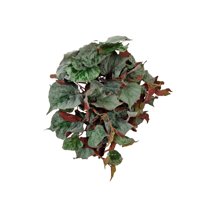 Flocked Autumn Maple Ivy Bush