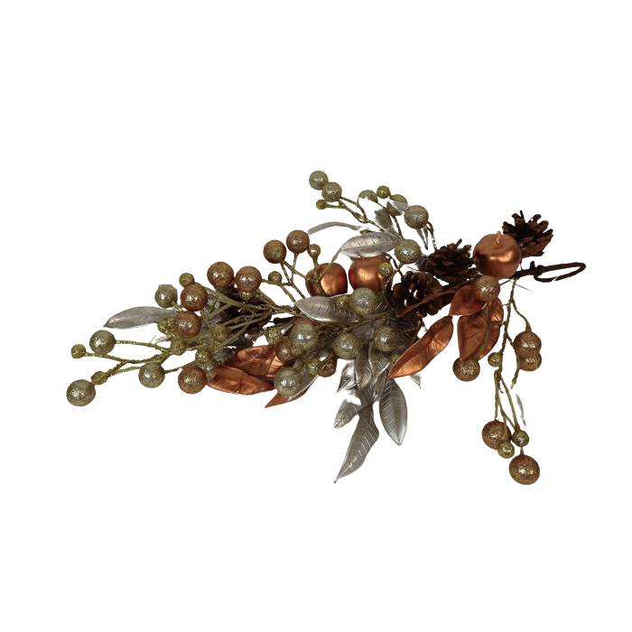 Champagne Pinecone/Apple Teardrop 60cm