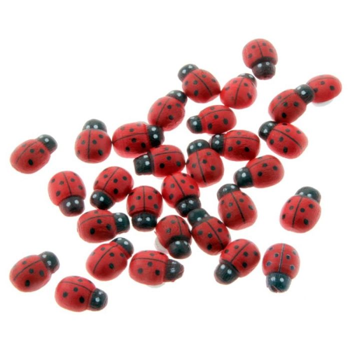 Ladybird Stickers - Red (2cm x 25pcs)