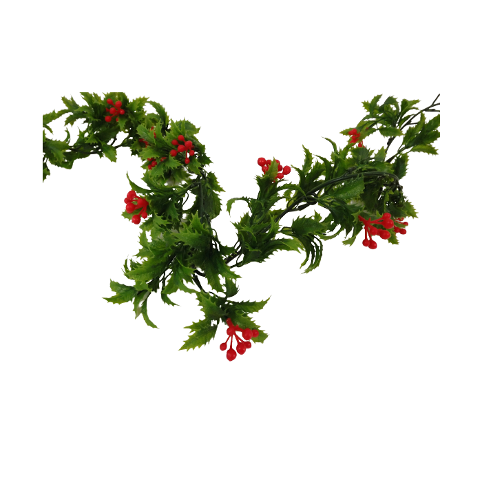 Plain Holly Garland (190cm)