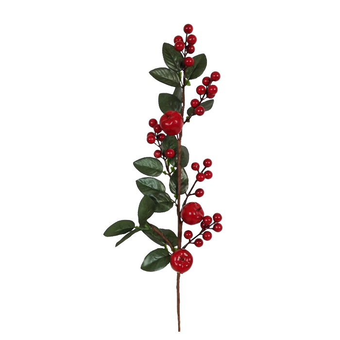 Single Natural Berry Spray 60cm