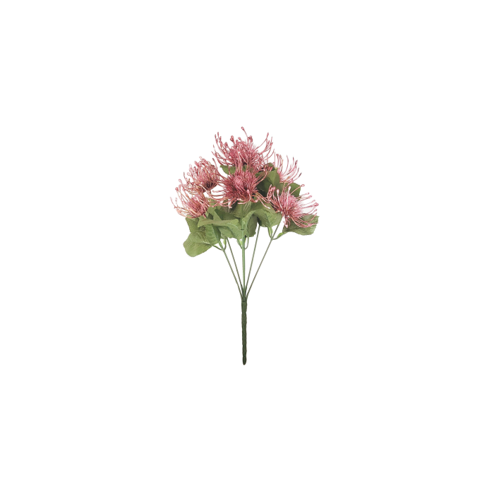 39cm Spider Chrysanthemum Bush Burgundy