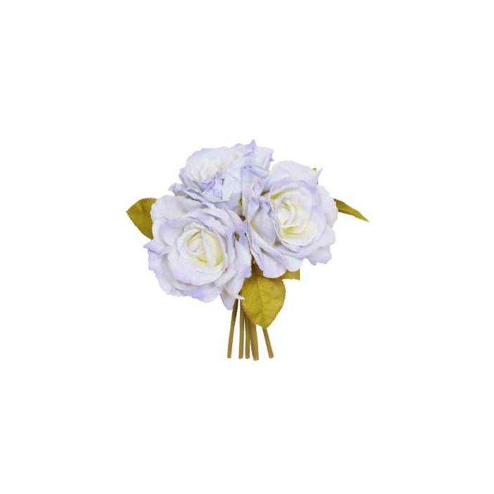 24cm Blue Open Rose Posy