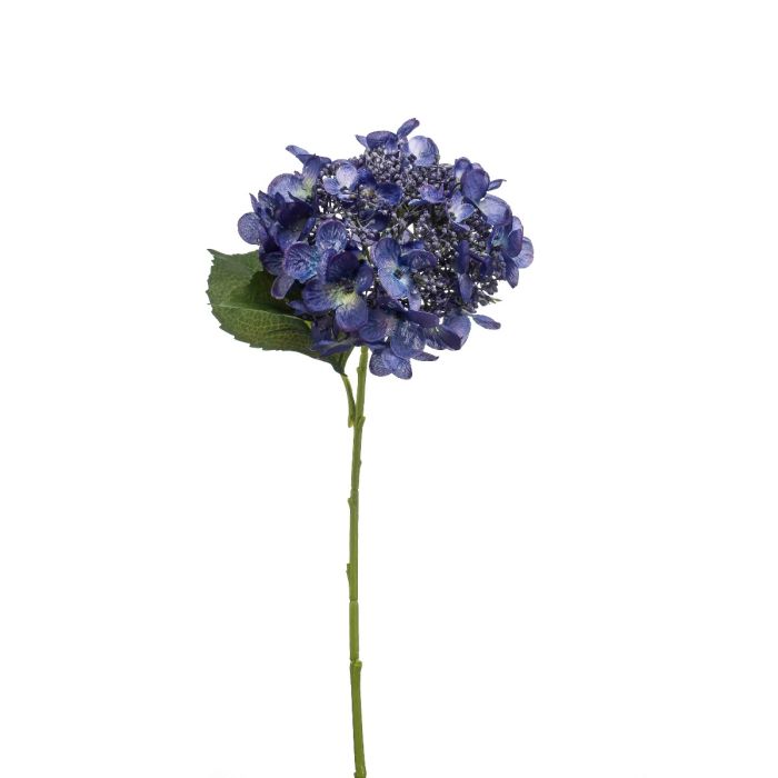 Hydrangea Spray Dk Blue 50cm