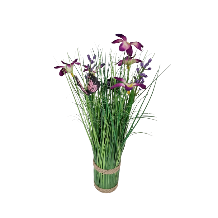 Butterfly Grass 35cm Purple