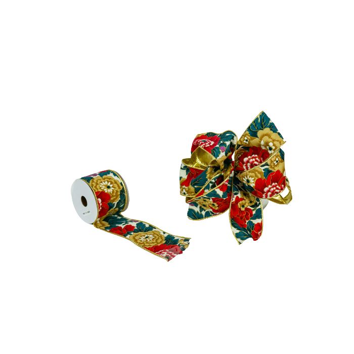 63mm x 3yds Christmas Ribbon Design 2