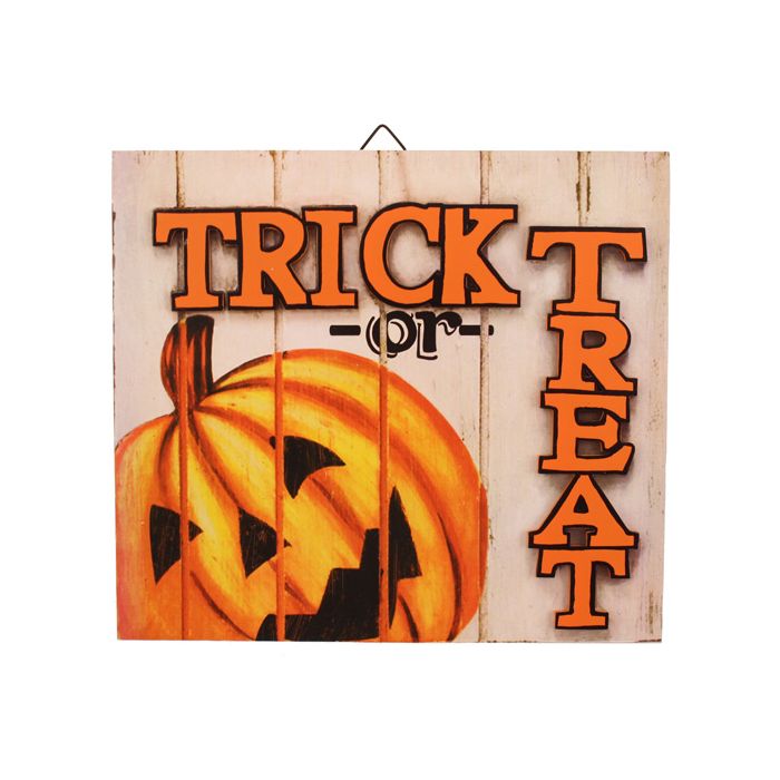 20cm Wooden Halloween Sign