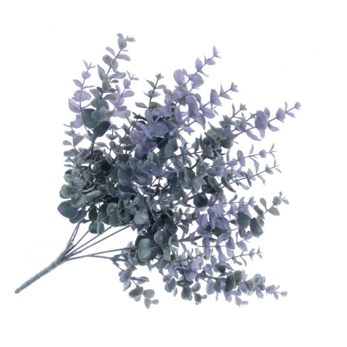 Artificial Eucalyptus Bush - Blue/Green (7 stems, 46cm long)