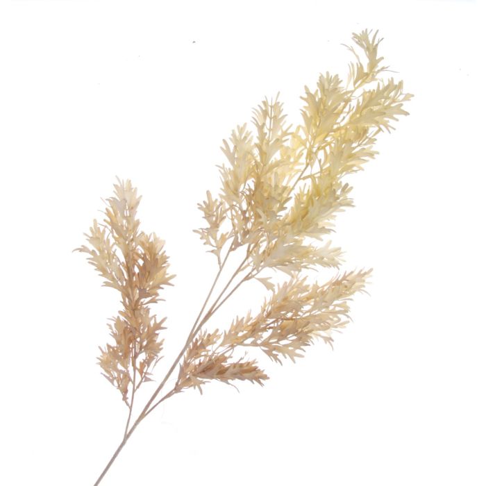 Mini Staghorn Leaf Spray - Cream/Brown (103cm long)