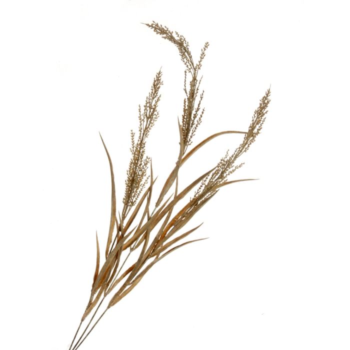 Artificial Wheat Spray - Brown (78cm long, 3 heads)