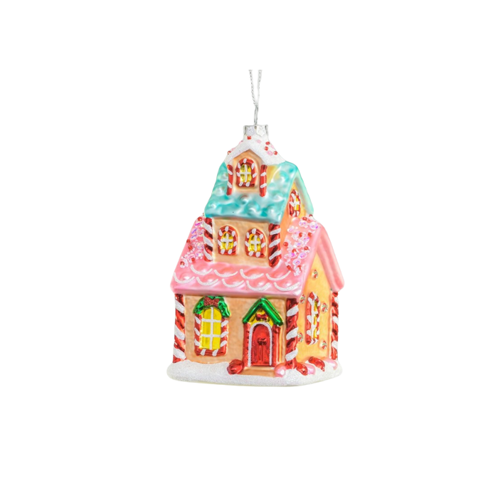 13cm Candy Glass House Decoration