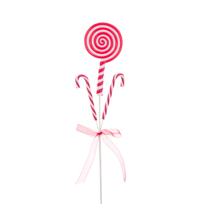 Candy Cane Lollipop Spray 47cm