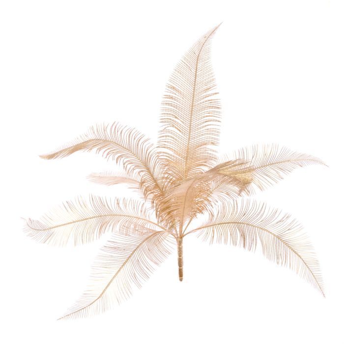 Metallic Fine Fern Bush 47cm Gold