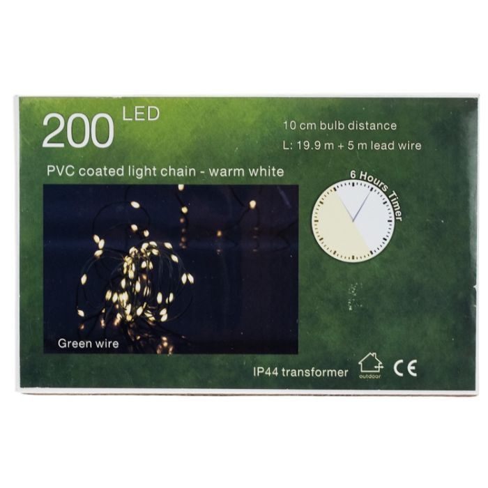 200 MLED String Light W/Timer