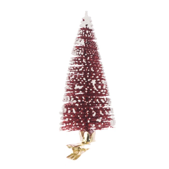Christmas Tree Clip 13cm Red