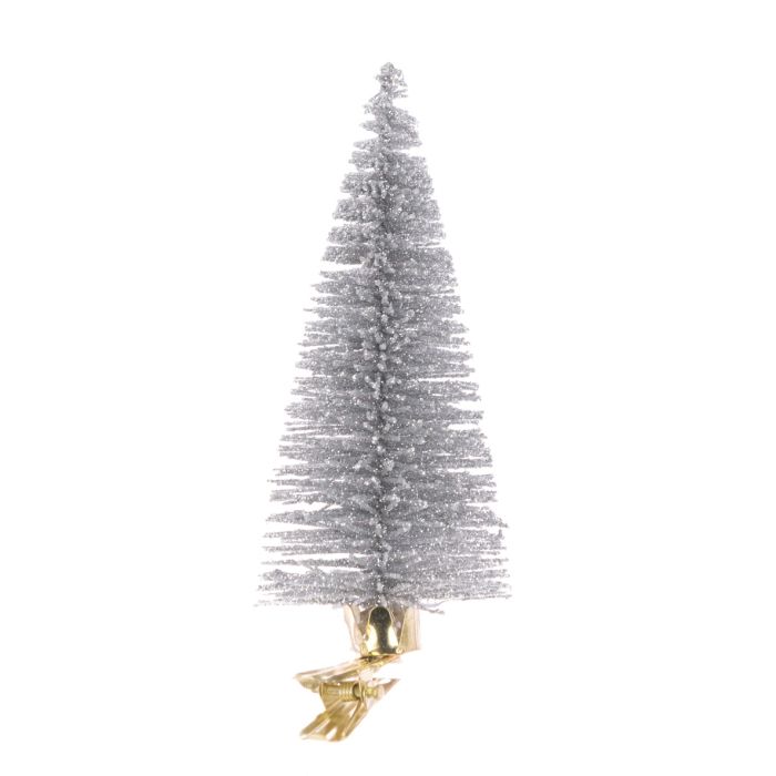 Christmas Tree Clip 13cm Silver