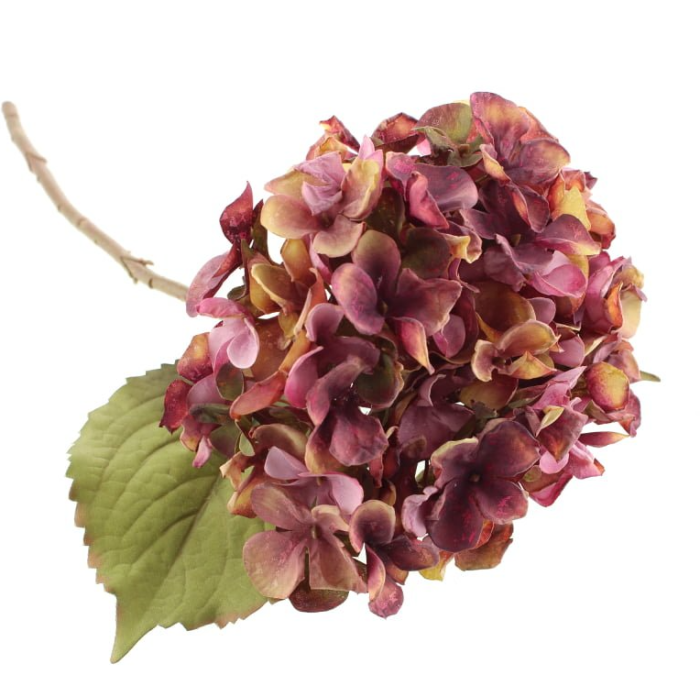 46cm Dried Image Hydrangea Purple