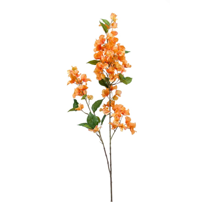 Artificial Bougainvillea Branch Yellow/Orange 117cm