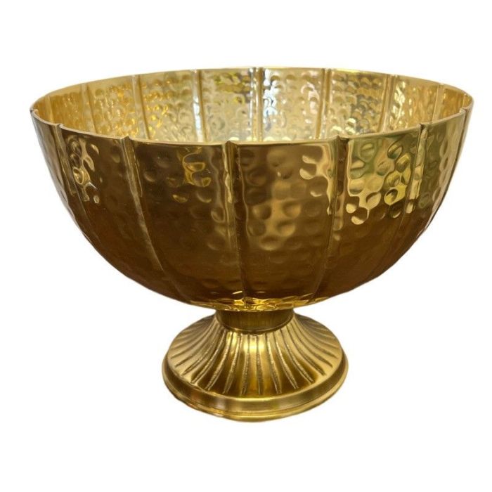 Gold Footed Bowl Aluminium 31.5cm