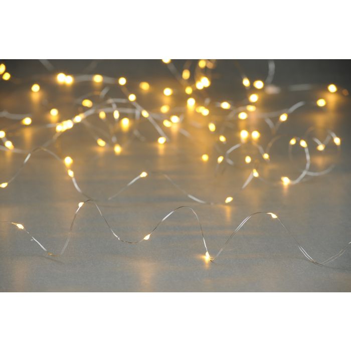 100 B/O Multifunction Dewdrop Lights Warm White