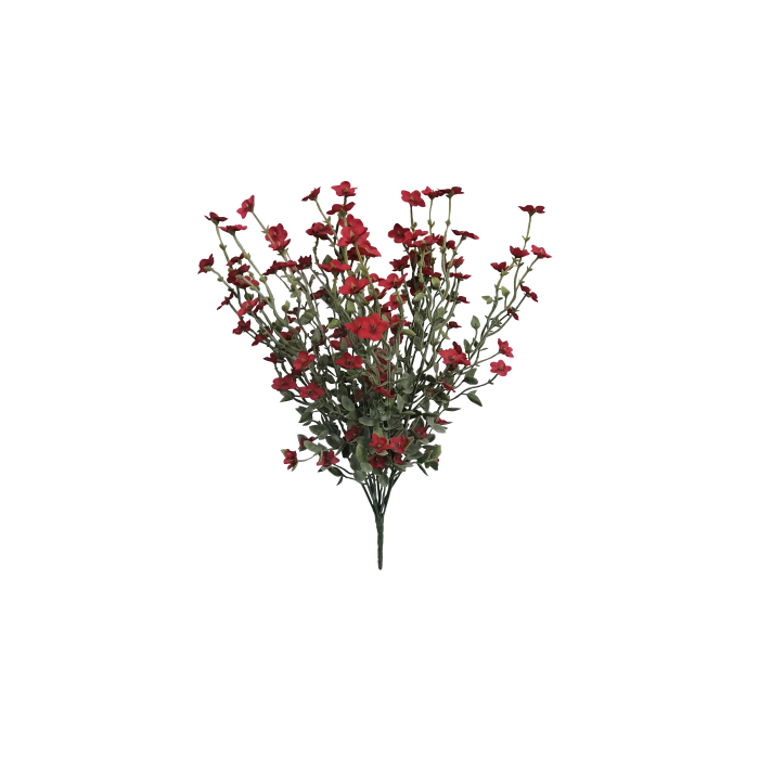 45cm Red Blossom Foliage Bouquet
