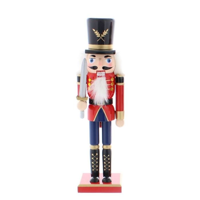 30cm Red/Blue Nutcracker W/Sword