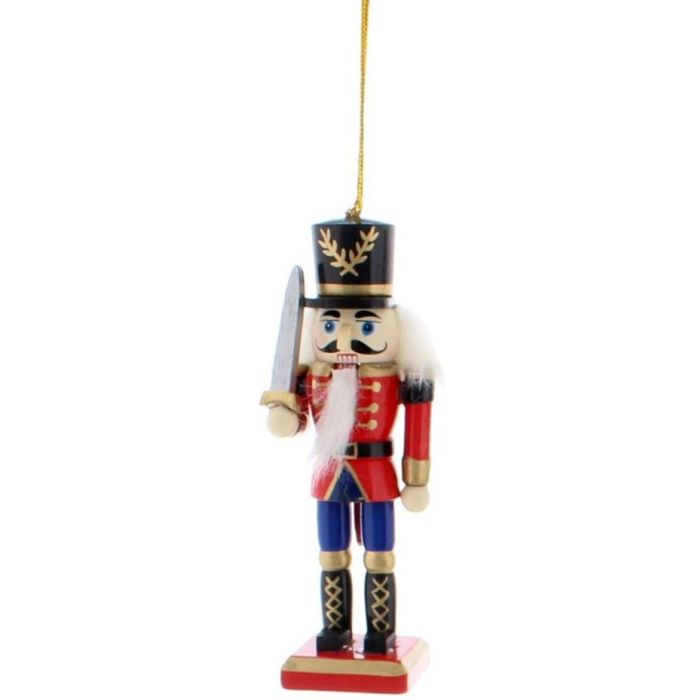 12cm Red/Blue Nutcracker W/Sword