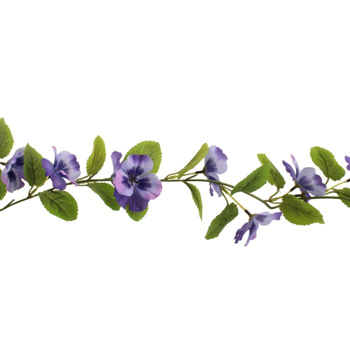 150cm Pansy Garland Lavender