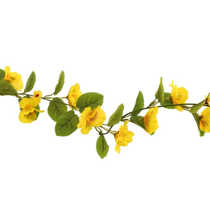 150cm Pansy Garland Yellow