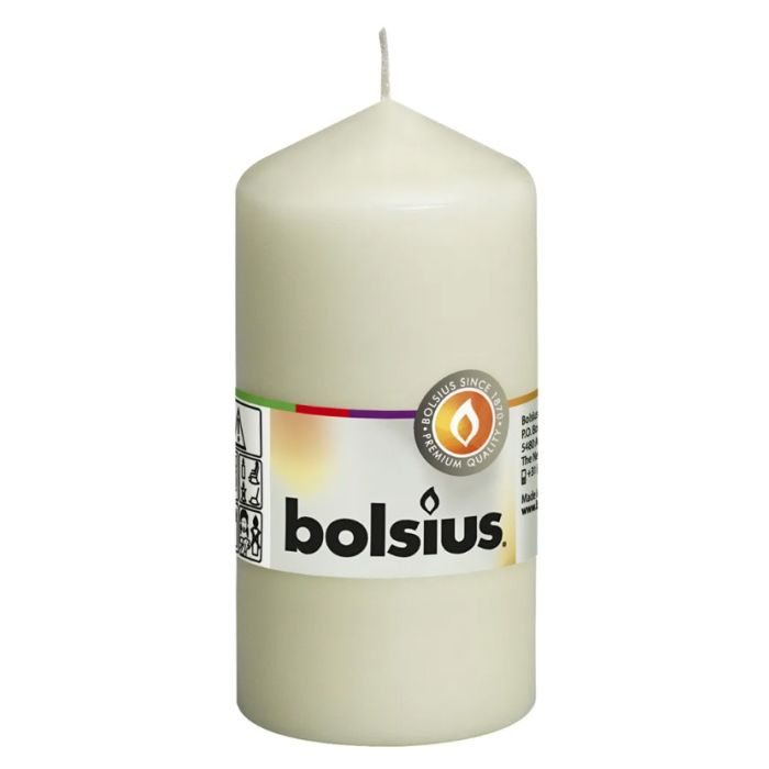Bolsius Pillar Candle Ivory 120 x 58mm