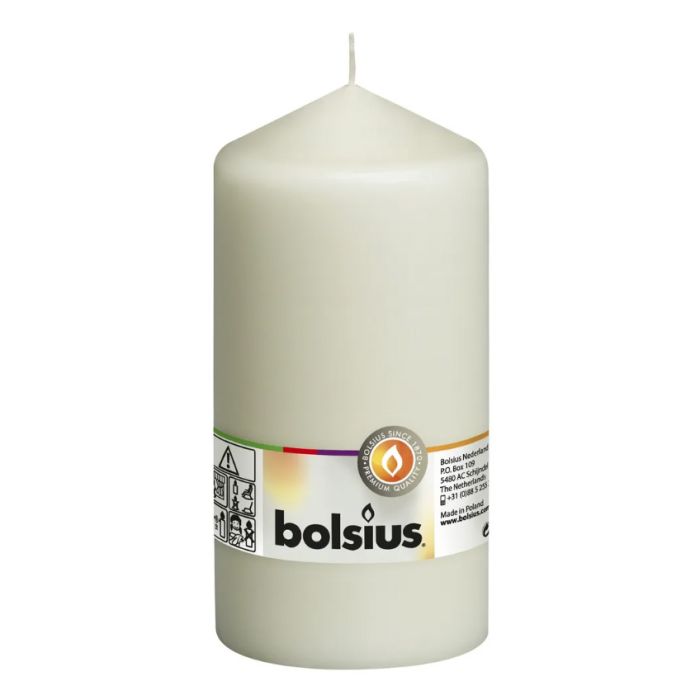 Bolsius Pillar Candle Ivory 250 x 78mm