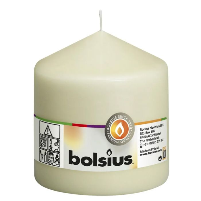 Bolsius Pillar Candle Ivory 100 x 98mm