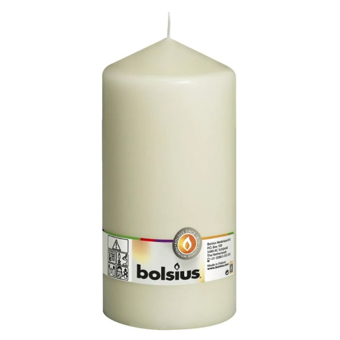 Bolsius Pillar Candle Ivory 200 x 98mm