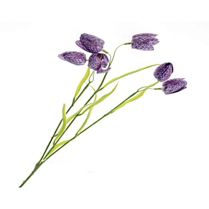 Artificial Fritillaria - Purple/Green (6 heads, 65cm long)