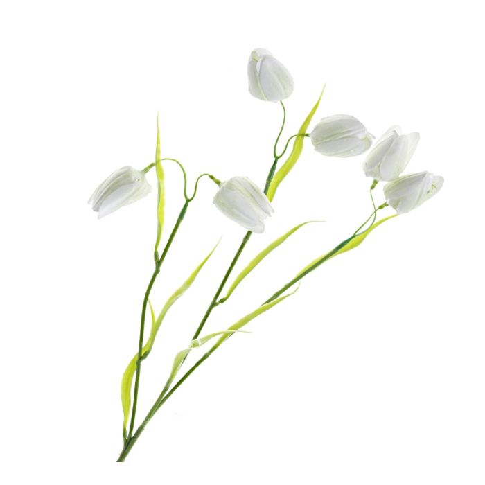 Artificial Fritillaria - White/Green (6 heads, 65cm long)