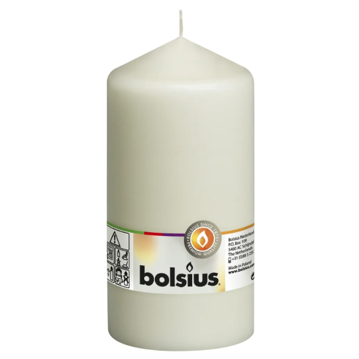 Bolsius Pillar Candle Ivory 150 x 78mm