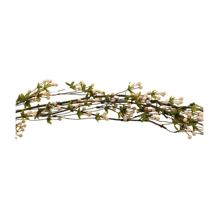 180cm Hedgerow Berry Garland White